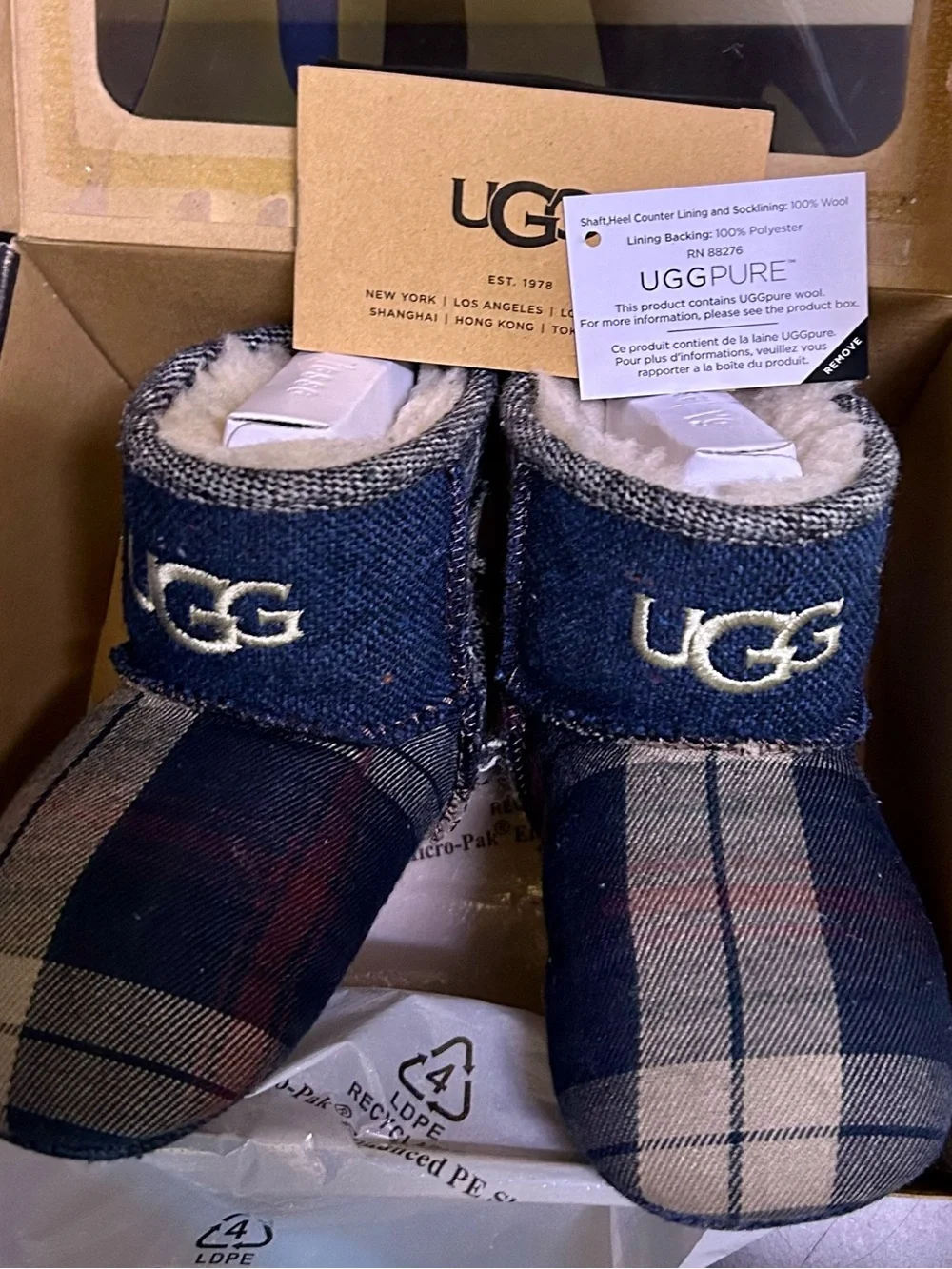UGG soft plaid